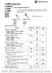 2N1204A datasheet pdf Motorola