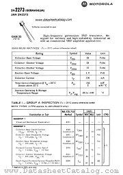 JAN2N2273 datasheet pdf Motorola