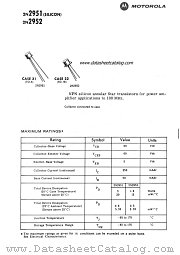 2N2952 datasheet pdf Motorola