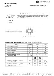 2N3049 datasheet pdf Motorola