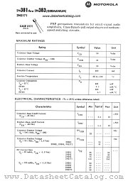 2N383 datasheet pdf Motorola
