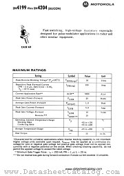2N4200 datasheet pdf Motorola