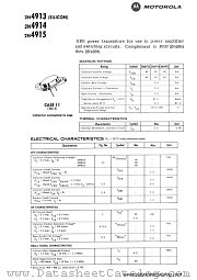 2N4915 datasheet pdf Motorola