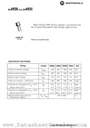 2N4929 datasheet pdf Motorola