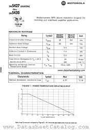 2N5430 datasheet pdf Motorola
