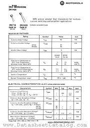 2N718 datasheet pdf Motorola