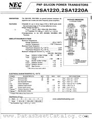 2SA1220A datasheet pdf NEC