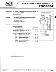 2SC3694 datasheet pdf NEC