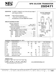 2SD471 datasheet pdf NEC