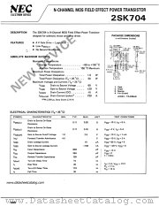2SK704 datasheet pdf NEC
