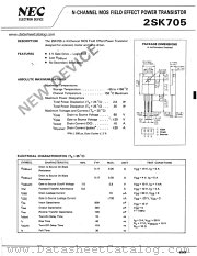 2SK705 datasheet pdf NEC