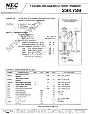 2SK736 datasheet pdf NEC