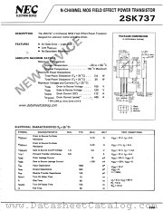 2SK737 datasheet pdf NEC