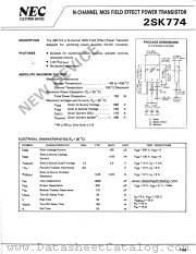 2SK774 datasheet pdf NEC