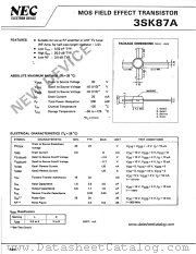 3SK87A datasheet pdf NEC