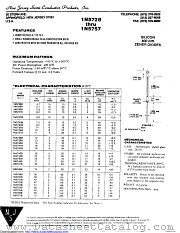1N5736B datasheet pdf New Jersey Semiconductor