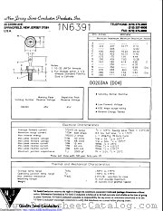 1N6391 datasheet pdf New Jersey Semiconductor