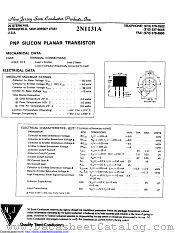 2N1131A datasheet pdf New Jersey Semiconductor