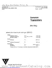 2N1192 datasheet pdf New Jersey Semiconductor
