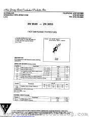 2N3651 datasheet pdf New Jersey Semiconductor
