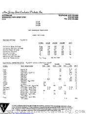 2N398A datasheet pdf New Jersey Semiconductor