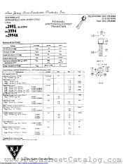 2N3993A datasheet pdf New Jersey Semiconductor