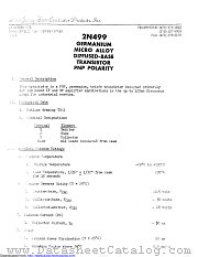 2N499 datasheet pdf New Jersey Semiconductor