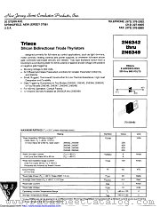 2N6342A datasheet pdf New Jersey Semiconductor