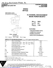 2N6802 datasheet pdf New Jersey Semiconductor