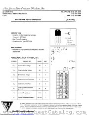 2SA1060 datasheet pdf New Jersey Semiconductor
