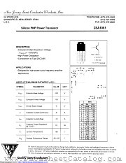 2SA1061 datasheet pdf New Jersey Semiconductor