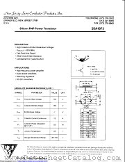 2SA1073 datasheet pdf New Jersey Semiconductor