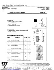2SA1111 datasheet pdf New Jersey Semiconductor