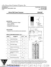 2SA1907 datasheet pdf New Jersey Semiconductor
