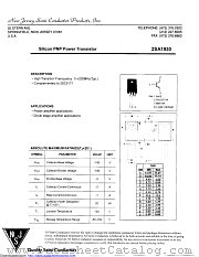 2SA1930 datasheet pdf New Jersey Semiconductor