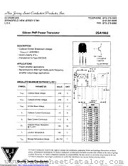 2SA1962 datasheet pdf New Jersey Semiconductor