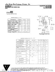 2SA495 datasheet pdf New Jersey Semiconductor