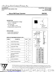 2SA740 datasheet pdf New Jersey Semiconductor