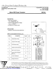 2SA744 datasheet pdf New Jersey Semiconductor
