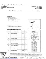 2SA747 datasheet pdf New Jersey Semiconductor
