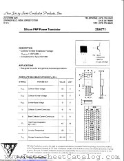 2SA771 datasheet pdf New Jersey Semiconductor
