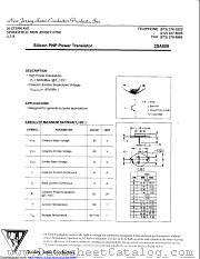 2SA808 datasheet pdf New Jersey Semiconductor
