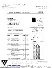 2SB1502 datasheet pdf New Jersey Semiconductor
