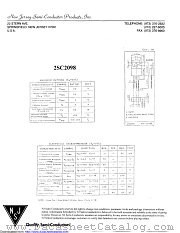 2SC2098 datasheet pdf New Jersey Semiconductor