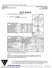 2SC2642 datasheet pdf New Jersey Semiconductor