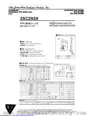 2SC2929 datasheet pdf New Jersey Semiconductor