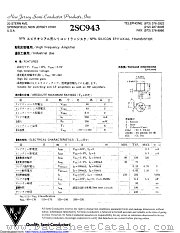 2SC943 datasheet pdf New Jersey Semiconductor