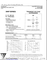30KP170A datasheet pdf New Jersey Semiconductor