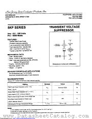 5KP97.5 datasheet pdf New Jersey Semiconductor