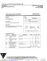 BC140D datasheet pdf New Jersey Semiconductor
